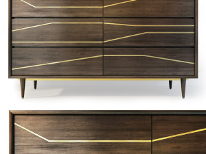granjeno dresser bedside table by brayden studio 3D 모델