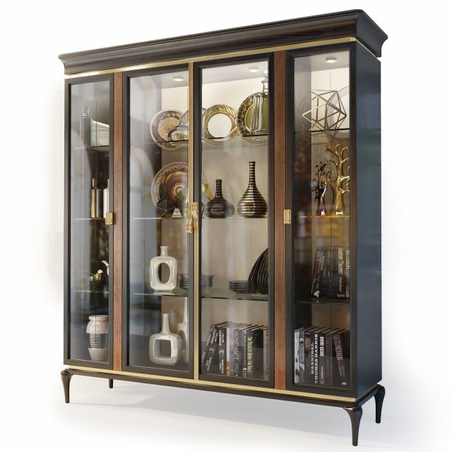 cabinet showcase dilan by ar arredamenti 3D Model .c4d .max .obj .3ds .fbx .stl .blend 