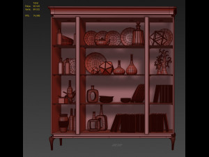 cabinet showcase dilan by ar arredamenti 3D Model