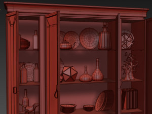 cabinet showcase dilan by ar arredamenti 3D Model