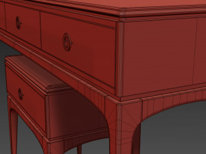 console dresser nightstand kopmann by unica moblar 3D 模型