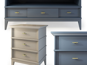 manhattan tvstand nightstand by wonderwood Model 3D