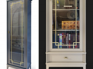 manhattan showcase bookcase by wonderwood Modelo 3D