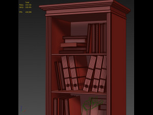 manhattan showcase bookcase by wonderwood Modelo 3D