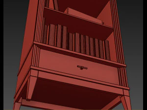 manhattan showcase bookcase by wonderwood 3D Model