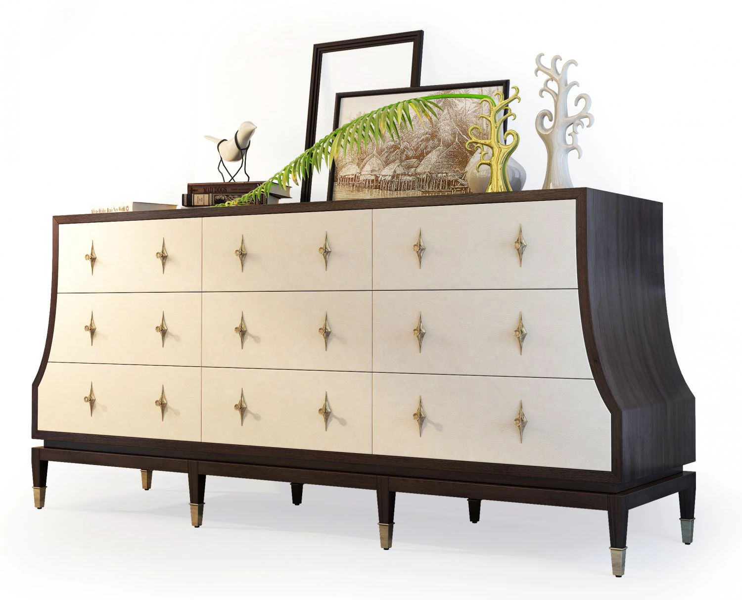 sideboard ambella home 3D Model .c4d .max .obj .3ds .fbx .stl .blend 
