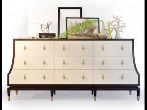 sideboard ambella home Model 3D