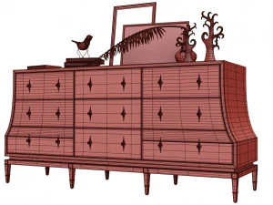 sideboard ambella home 3D Model