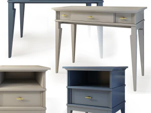 console table and nightstand manhattan by wonderwood 3D Model
