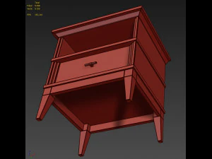 console table and nightstand manhattan by wonderwood 3D Model