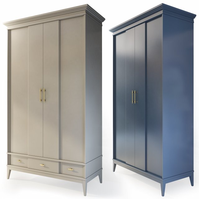 wardrobe two-door manhattan wonderwood Modèle 3D .c4d .max .obj .3ds .fbx .stl .blend 