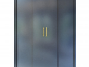 wardrobe two-door manhattan wonderwood Modèle 3D