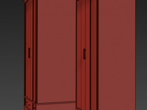 wardrobe two-door manhattan wonderwood Modèle 3D