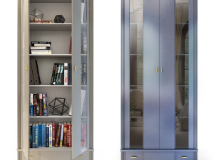bookcase two-door manhattan by wonderwood 3Dモデル