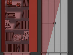 bookcase two-door manhattan by wonderwood 3Dモデル