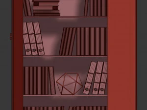 bookcase two-door manhattan by wonderwood 3D Model