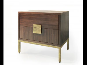 jade sideboard nightstand by sunpan furniture 3D Model