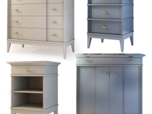 manhattan dresser nightstand by wonderwood 3D Model