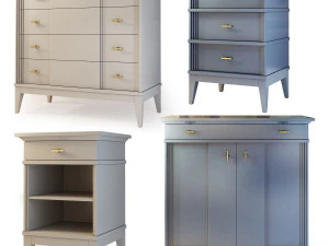 Manhattan Kommode Nachttisch von Wonderwood 3D Modell