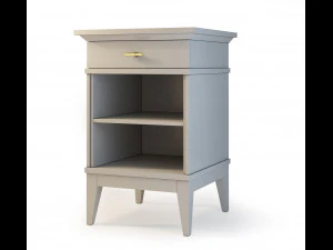 manhattan dresser nightstand by wonderwood 3D Model