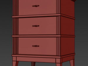 manhattan dresser nightstand by wonderwood Model 3D