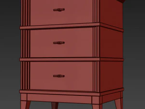 manhattan dresser nightstand by wonderwood 3D Model