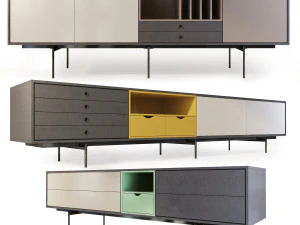 Kredens pod telewizor aura marki Treku Model 3D