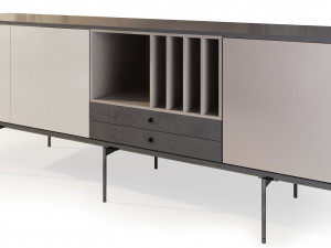 aura tv stand sideboard by treku Model 3D
