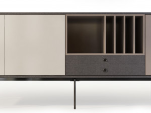 aura tv stand sideboard by treku Model 3D
