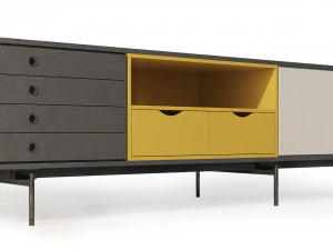 aura tv stand sideboard by treku 3D Model