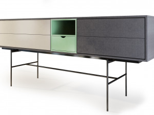 aura tv stand sideboard by treku Model 3D