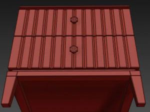 miller sideboard nightstand by icon design 3D Model