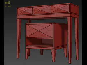 nightstand dresser cosmo 3D Model