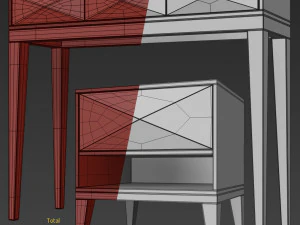 nightstand dresser cosmo 3D Model