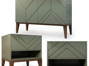 sideboard bedside table magic 3D मॉडल