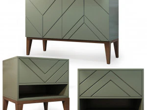 aparador mesa de cabeceira m&aacute;gica Modelo 3D