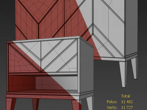 aparador mesa de cabeceira m&aacute;gica Modelo 3D