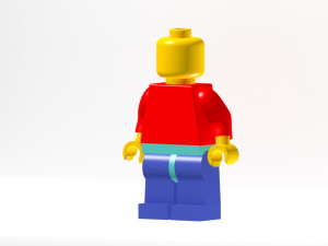lego man 3D मॉडल