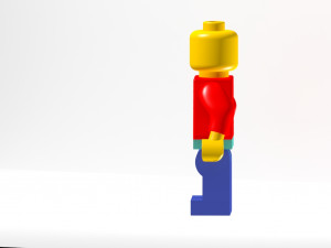 lego man 3D मॉडल