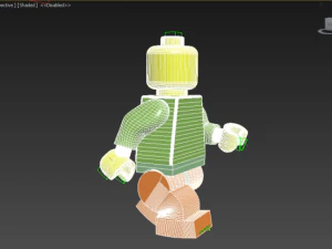 lego man animated and rigging 3D Model