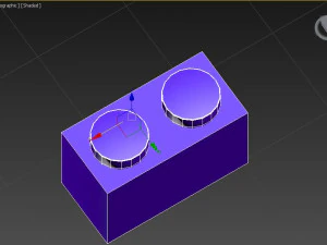 lego bricks in the quantity of 6 pieces 3D Model