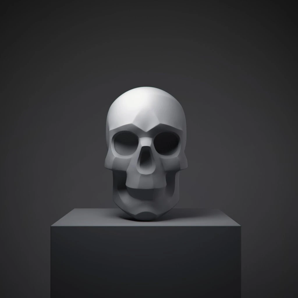 skull 3D Print Model .c4d .max .obj .3ds .fbx .stl .blend 