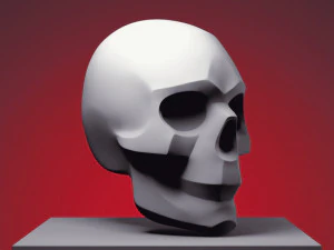 skull 3D Print Model