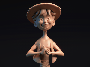 straw hat luffy - onepiece - 3d print model 3D Print Model