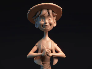 Strohhut Ruffy - Onepiece - 3D-Druckmodell 3D Druckmodell