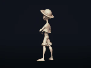 straw hat luffy - onepiece - 3d print model 3D Print Model