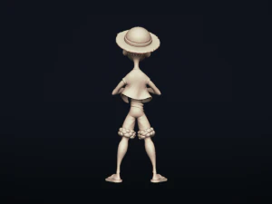straw hat luffy - onepiece - 3d print model 3D Print Model