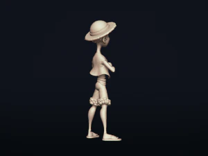 straw hat luffy - onepiece - 3d print model 3D Print Model
