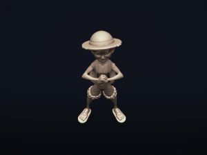 straw hat luffy - onepiece - 3d print model 3D Print Model
