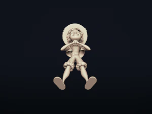 straw hat luffy - onepiece - 3d print model 3D Print Model